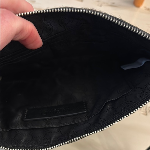 Michael Kors Black and White Animal Print Clutch - Picture 3 of 3